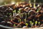 Facilitate seed germination. How do seeds germinate?